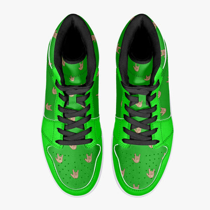 Greenwave - High-Top Leather Sneakers (Men)