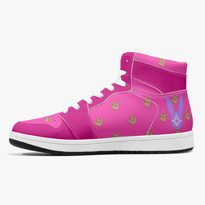 Bubblegum - High-Top Leather Sneakers (Men)