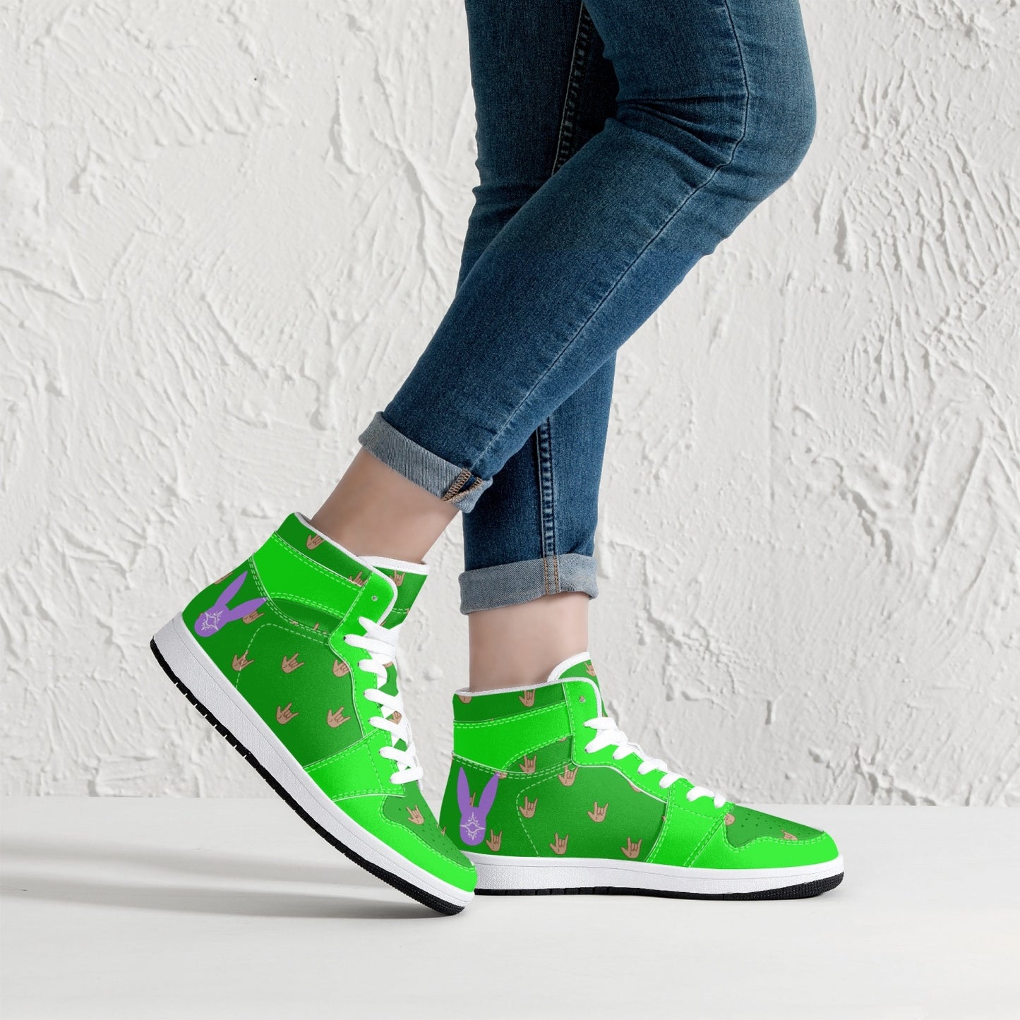 Greenwave - High-Top Leather Sneakers (Men)