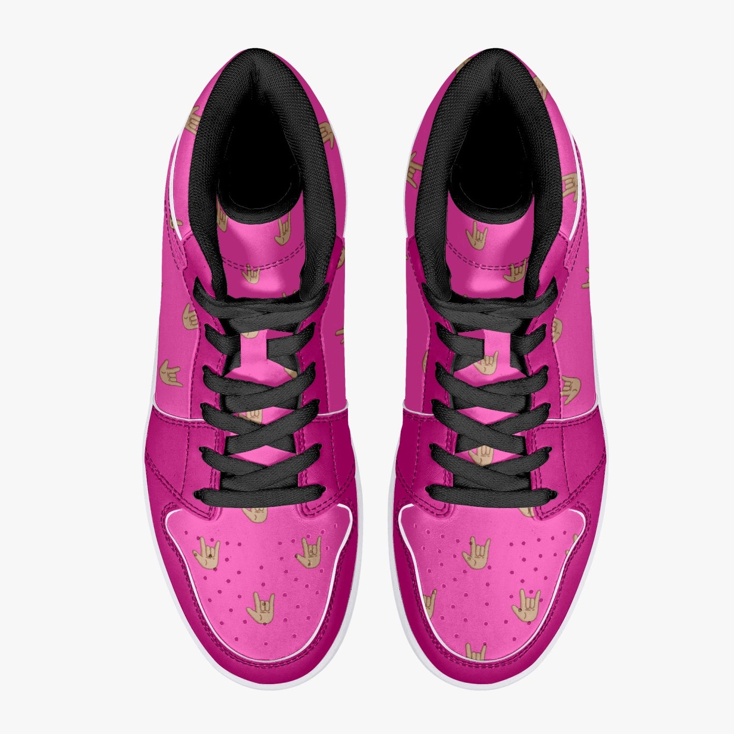 Bubblegum - High-Top Leather Sneakers (Men)