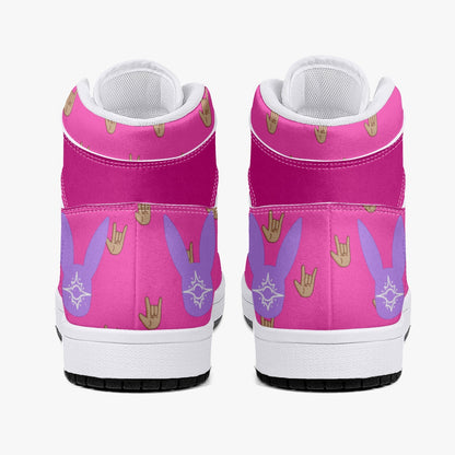 Bubblegum - High-Top Leather Sneakers (Men)