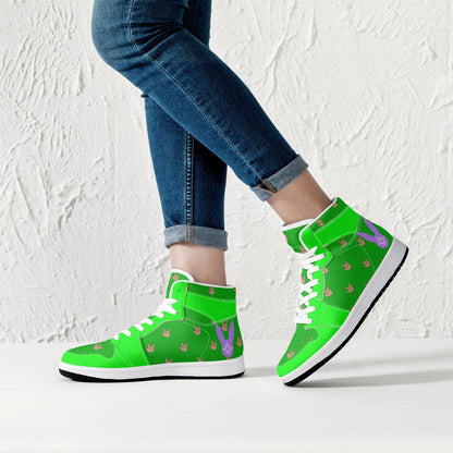 Greenwave - High-Top Leather Sneakers (Men)