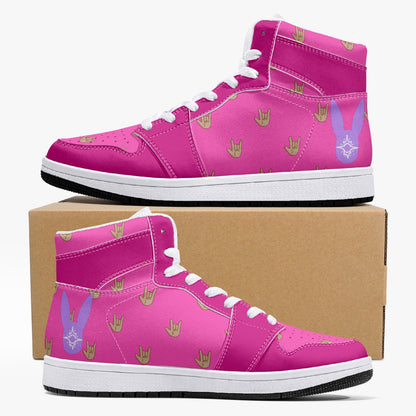 Bubblegum - High-Top Leather Sneakers (Men)