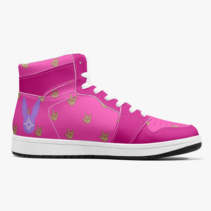 Bubblegum - High-Top Leather Sneakers (Men)