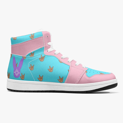 Non-Binary - High-Top Leather Sneakers (Women)