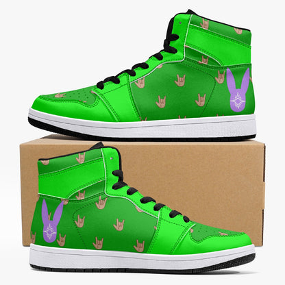 Greenwave - High-Top Leather Sneakers (Men)