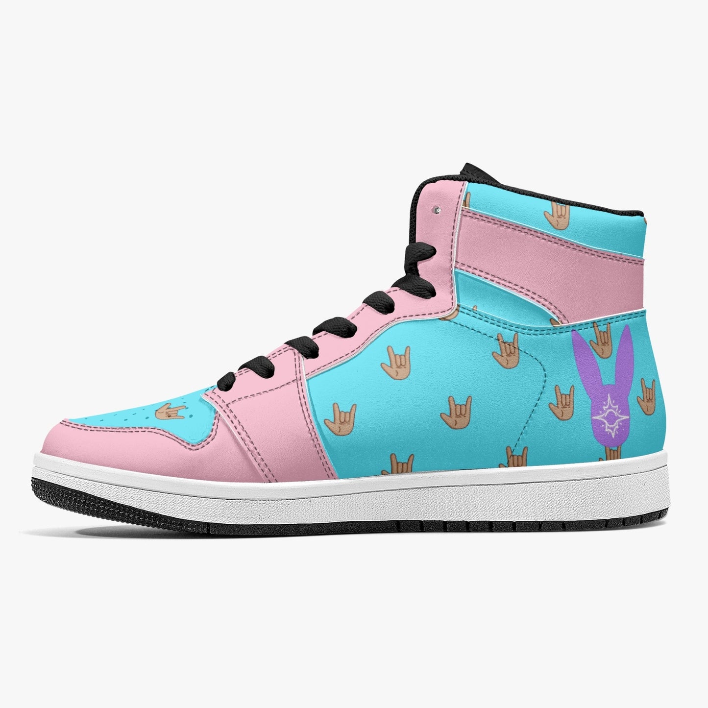 Non-Binary - High-Top Leather Sneakers (Women)