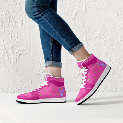 Bubblegum - High-Top Leather Sneakers (Men)