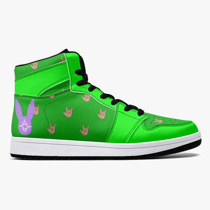 Greenwave - High-Top Leather Sneakers (Men)