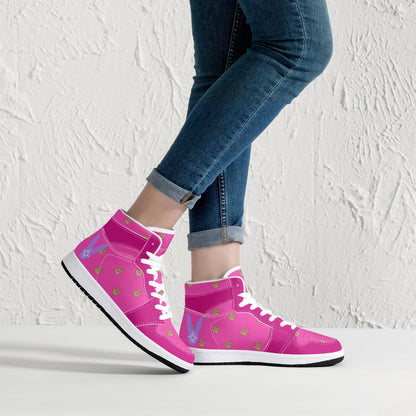 Bubblegum - High-Top Leather Sneakers (Men)