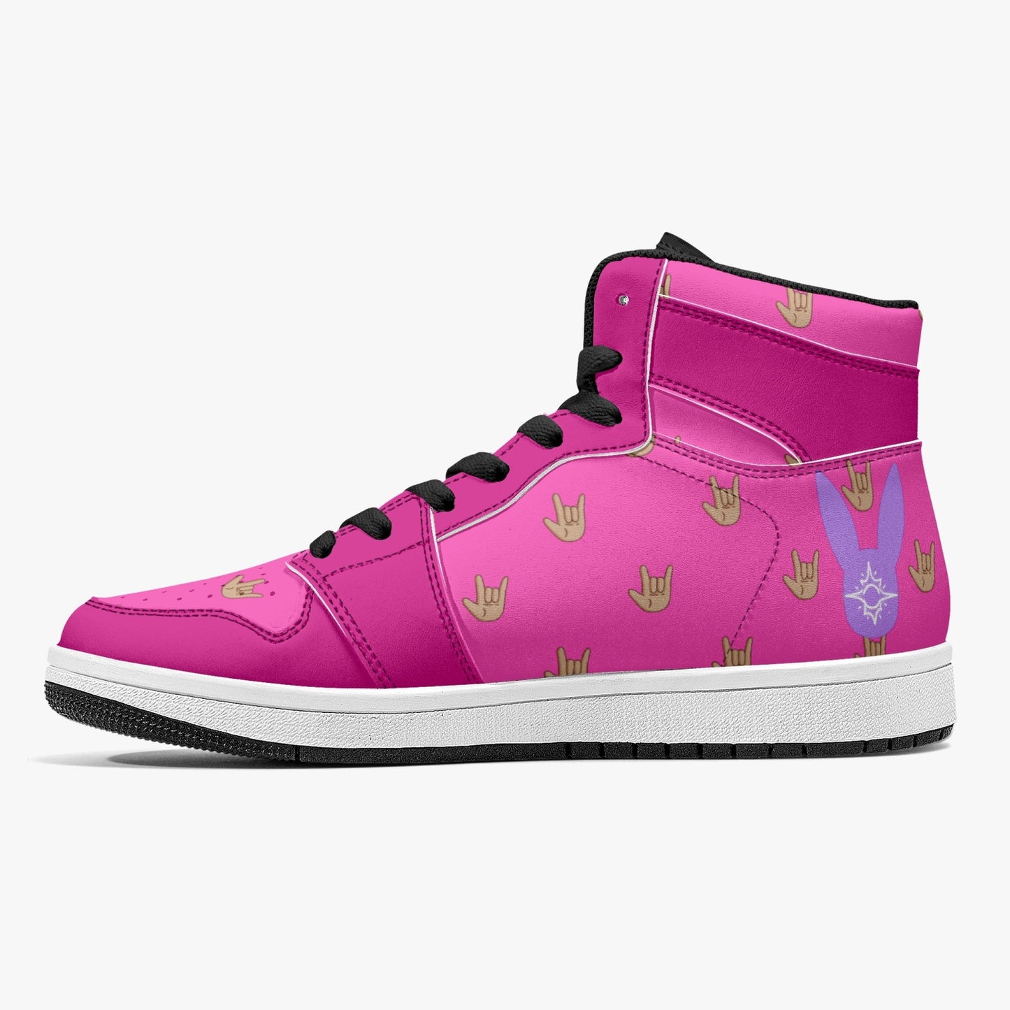 Bubblegum - High-Top Leather Sneakers (Men)